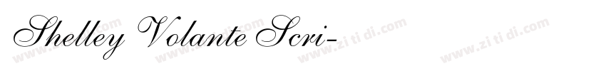 Shelley Volante Scri字体转换